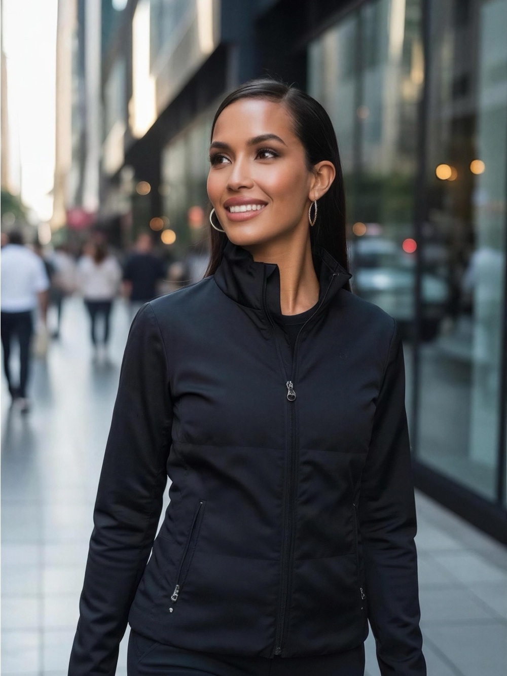 Ralph Lauren Golf Women’s Black Jacket with Zipper Pockets